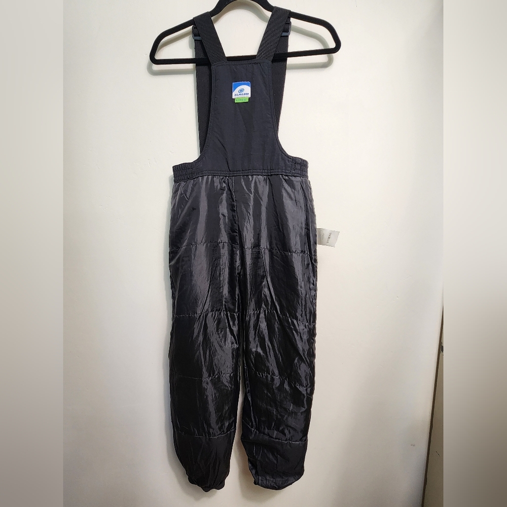 Slalom Girls Black Snow Bib Size XL 14/16.  #A17 - Picture 7 of 12